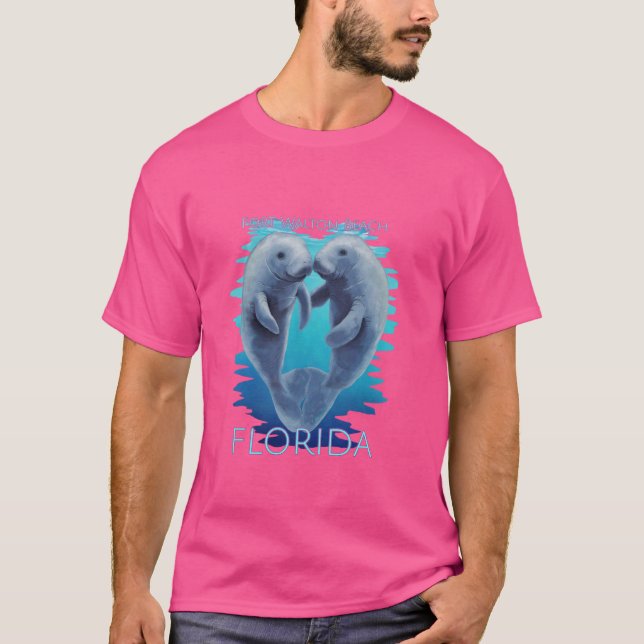 T-shirt Fort Walton Beach Floride Vacances Cute Manatees S (Devant)