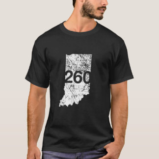 T-shirt Fort Wayne Area Code 260 Chemise Indiana Souvenir