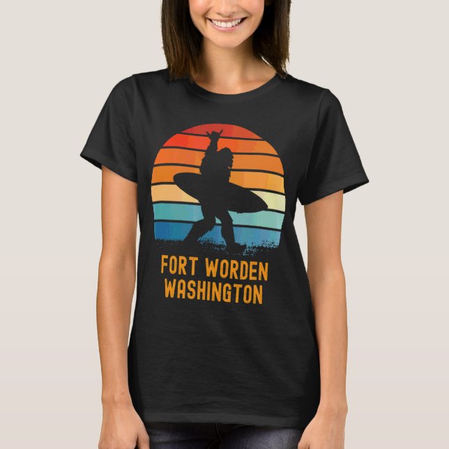T-shirt Fort Worden Washington Sasquatch Souvenir (Devant)