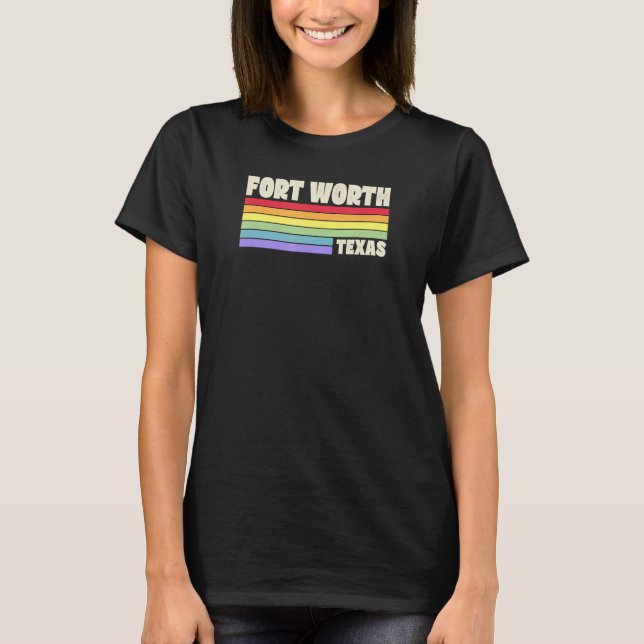 T-shirt Fort Worth Texas Pride Gay pride Merc (Devant)
