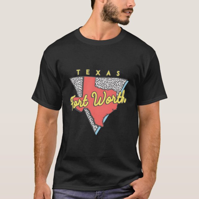 T-shirt Fort Worth Texas Triangle Tx City (Devant)