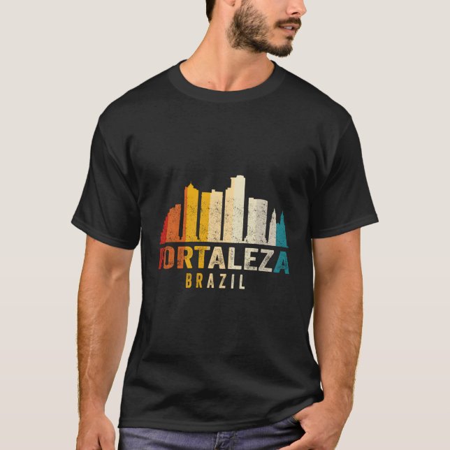 T-shirt Fortaleza Skyline Brésil (Devant)