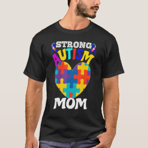T-shirt Forte Autisme Maman Cool Sensibilisation sur l'aut