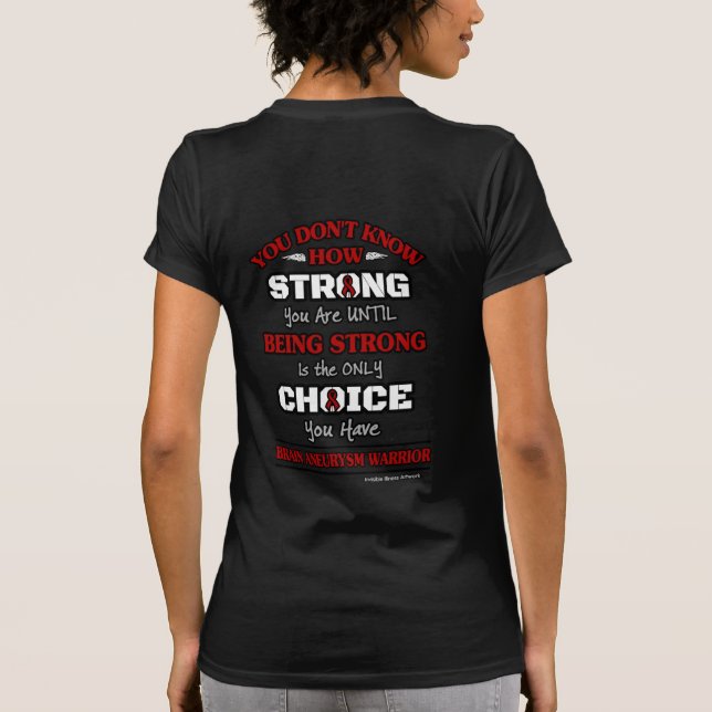 T-shirt Forte/Choix...Aneurysme cérébral (Dos)