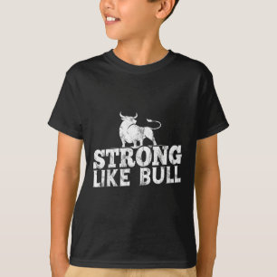 T-shirt Forte Comme Un Bâtiment De Bodybuilding À Taureau