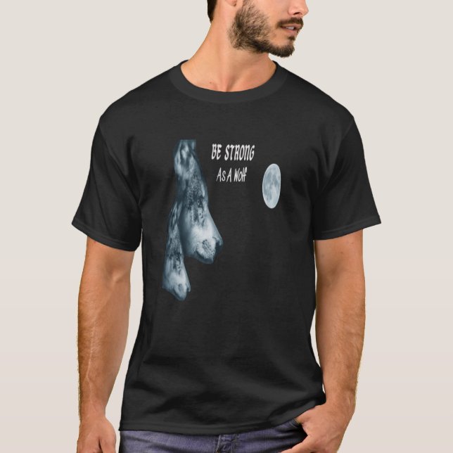 T-shirt Forte comme une lune de loups (Devant)