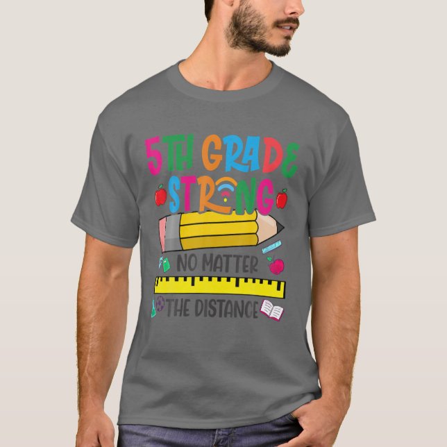 T-shirt Forte De 5E Année Peu Importe La Distance (Devant)