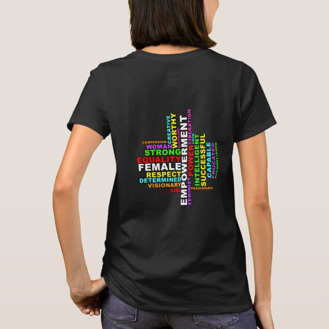 T-shirt Forte femme Word Cloud (Dos)