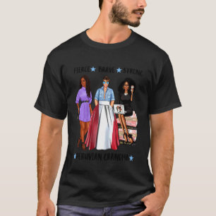 T-shirt Forte grand-mère afro-péruvienne Drapeau du Pérou