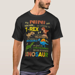 T-shirt Forte Smart Nini Vous Êtes Mon Dinosaure Préféré M