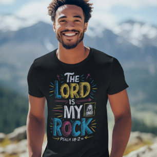 T-shirt Forteresse Divine : Le Seigneur Est Mon Verset De