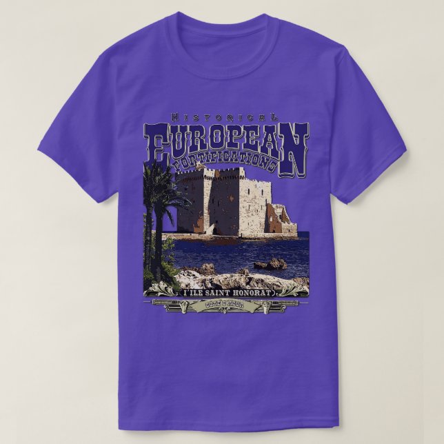T-shirt Fortifications de Saint Honorat Cannes (Design devant)