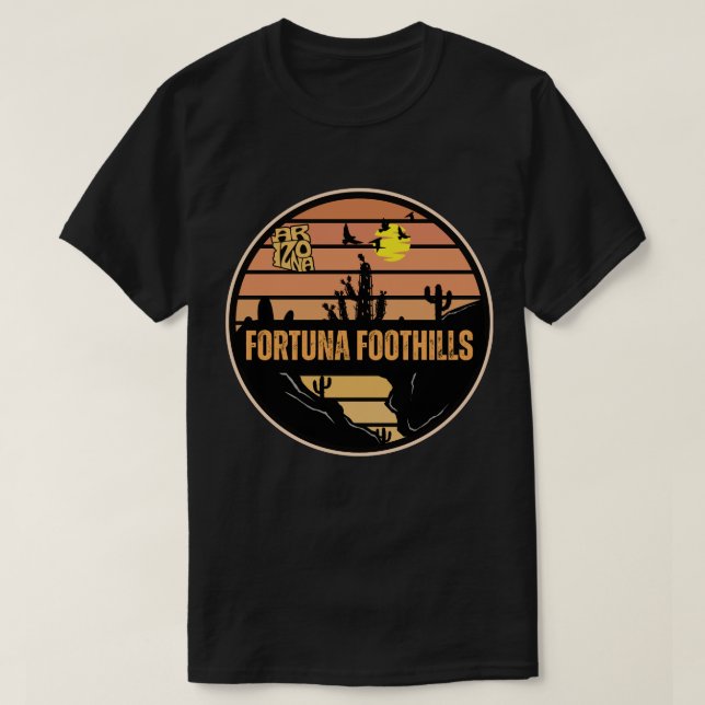 T-shirt Fortuna Foothills, Arizona (Design devant)