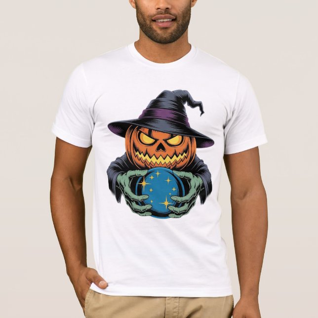 T-shirt Fortune Teller Jack Halloween (Devant)