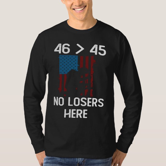T-shirt Forty Six Greater Than Forty Five  No Losers Here (Devant)