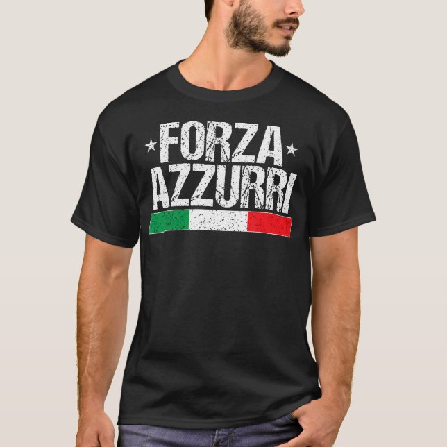 T-shirt Forza Azzurri Vintage (Devant)
