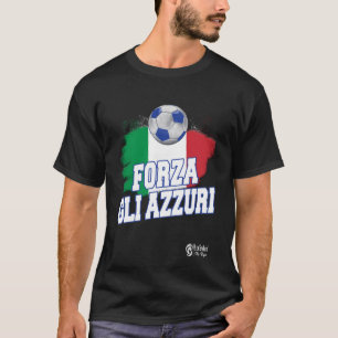 T-shirt Forza Gli Azzuri Version 1 Noir