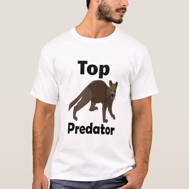 T-shirt Fossa Madagascar Carnivore Prédateur (Devant)