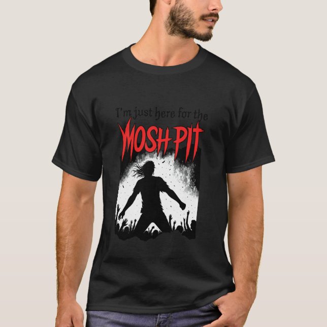 T-shirt Fosse de moshing - Cercle de moshing - Juste ici p (Devant)