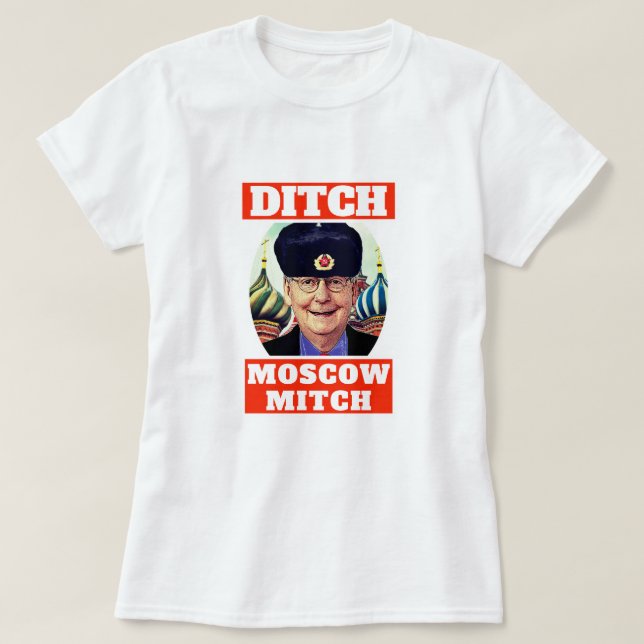 T-shirt "Fossé drôle Moscou Mitch" McConnell (Design devant)