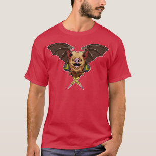 T-shirt Fosses de chauve-souris avec tarte