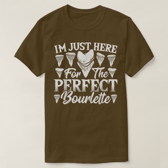 T-shirt Fossil Tooth Hunter Design For An Shark Tooth Hunt (Design devant)