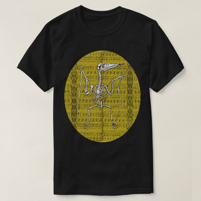 T-shirt fossile de Pterodactyle en Motif hawaïen (Design devant)