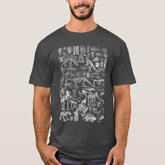 T-shirt Fossiles de DinosauresRe Paléontologie Science Arc (Devant)