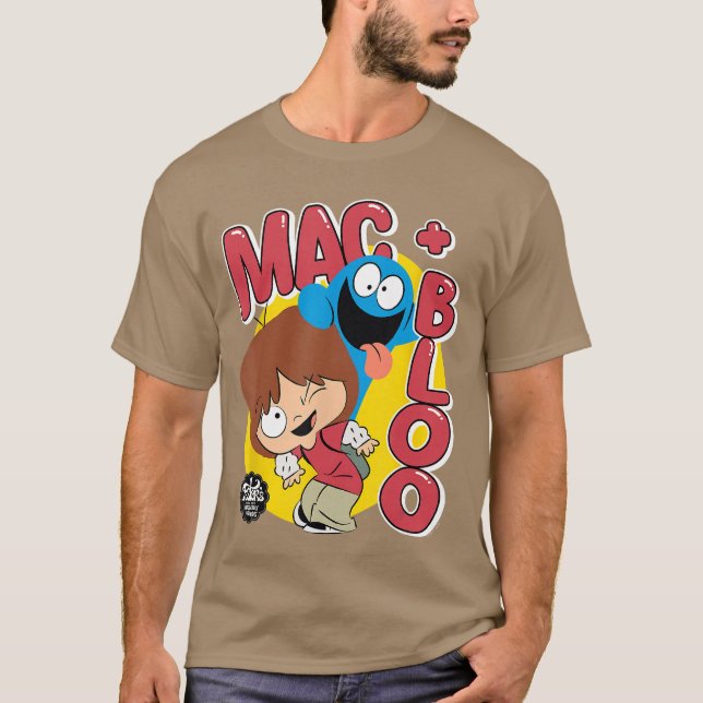 T-shirt Fosters Home for Imaginary Friends Mac and Bloo Fu (Devant)