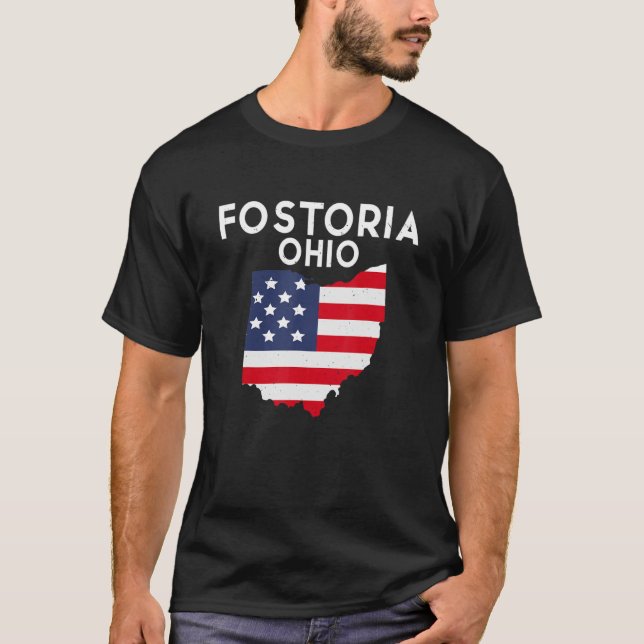 T-shirt Fostoria Ohio USA State America Travel Ohioan (Devant)