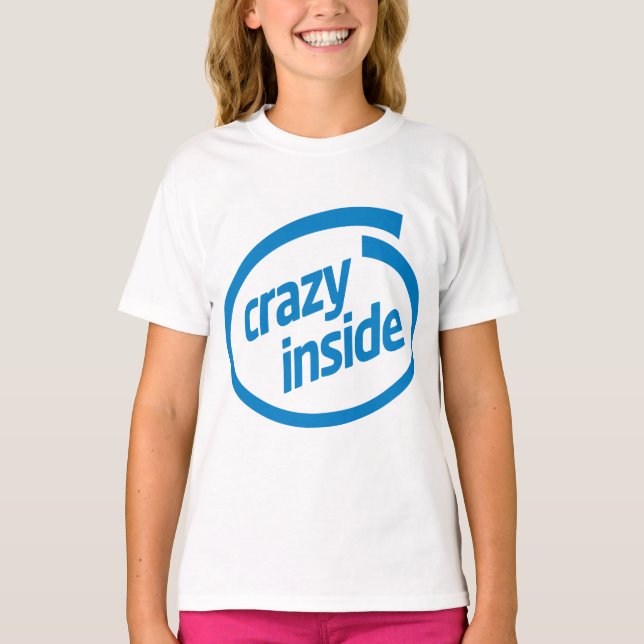 T-shirt Fou à l'intérieur (Devant)