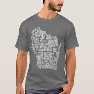 T-shirt Fou au sujet du Wisconsin (gris)
