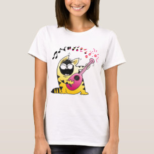 T-shirt fou de chat