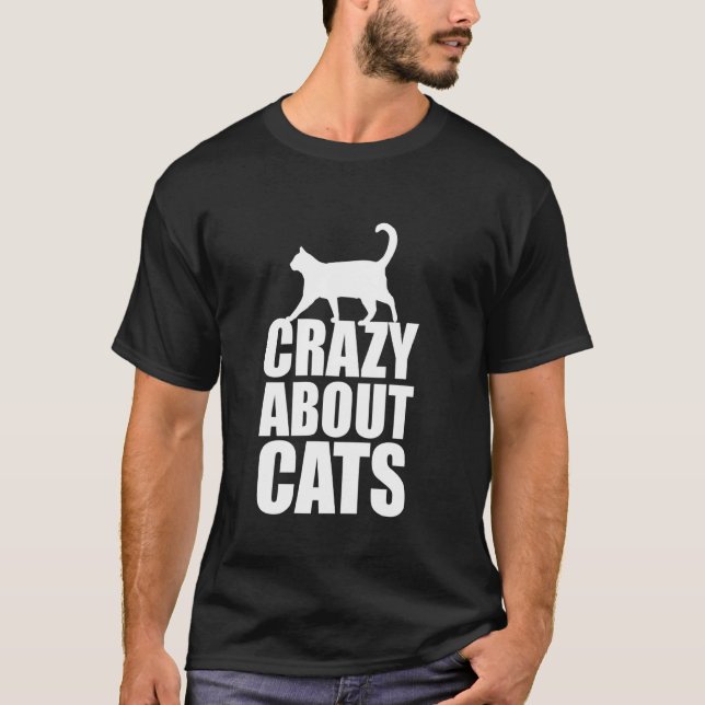 T-shirt Fou de Chats Papa Chat (Devant)