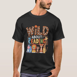 T-shirt Fou de lecture de livres Lecteur Amoureux Biblioth