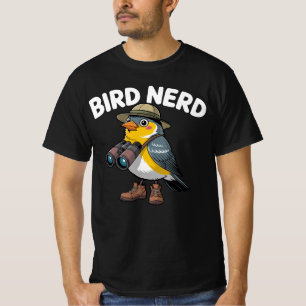 T-shirt Fou de Oiseaux Drôle d'Observation d'Oiseaux   Ama
