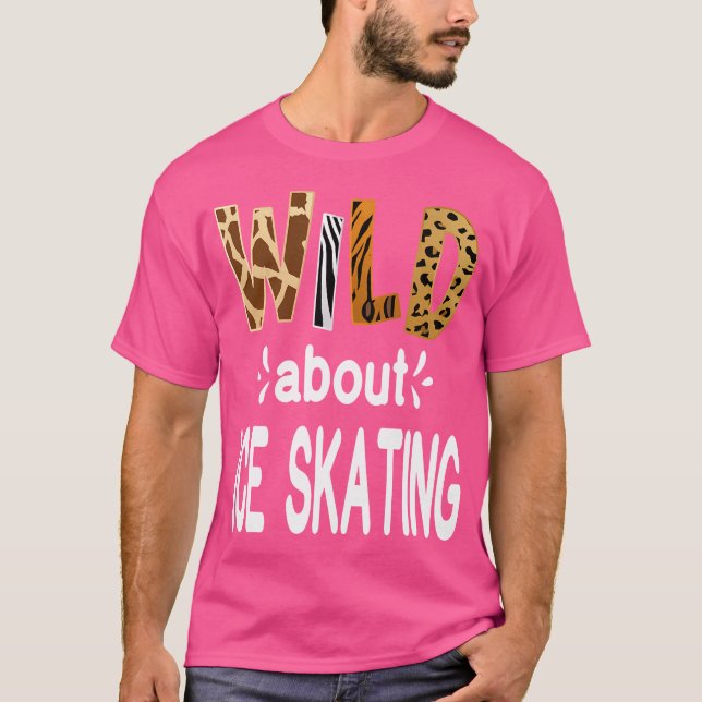 T-shirt Fou de patinage sur glace (Devant)