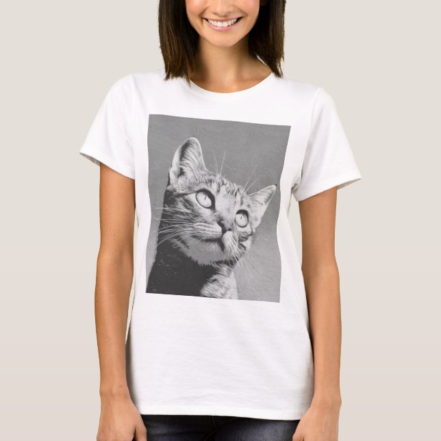 T-shirt Fou Et Adorable Kitty (Devant)