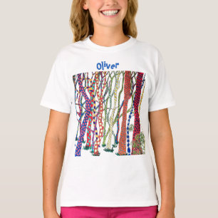 T-shirt Fou Forêt coloré plaisir heureux nommé