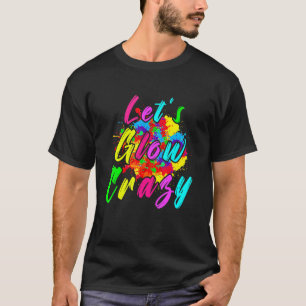 T-shirt Fou fou de la fête de la danse colorée rétro