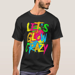 T-shirt Fou Fou Fou Fou Fou 80s Retro Costume Partie