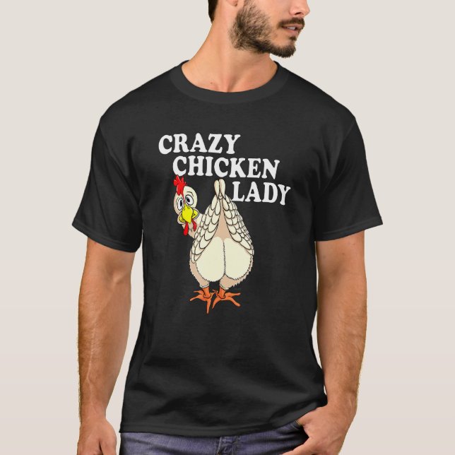 T-shirt Fou Lady Poulet Agricole Louvain Volaille (Devant)