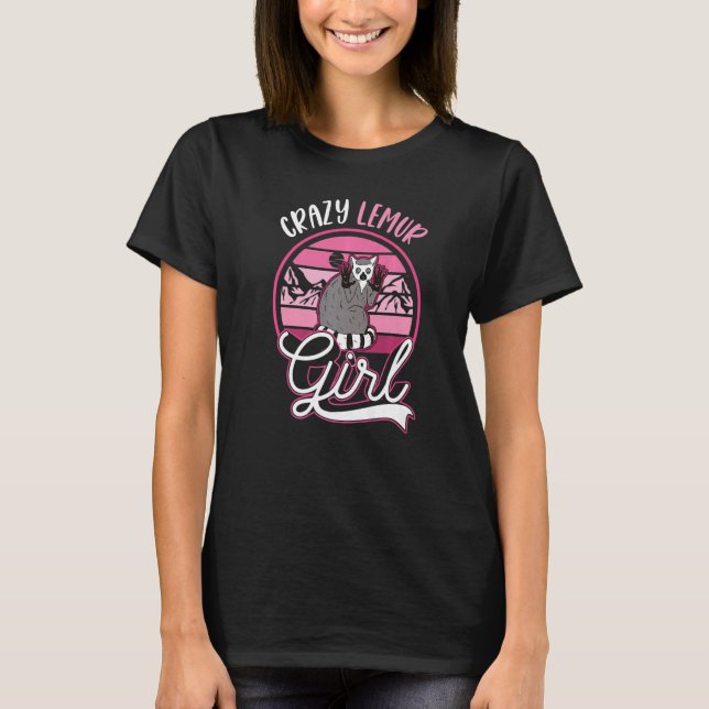 T-shirt Fou Lemur Girl (Devant)