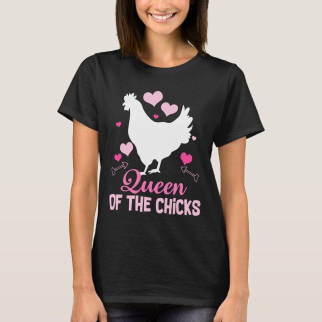 T-shirt Fou Poulet Lady Farming (Devant)