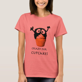 T-shirt Fou pour les cupcakes