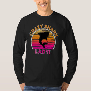 T-shirt Fou Requin Lady Funny Retro Requin