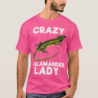 T-shirt Fou Salamander Lady Amusante Reptile Lover