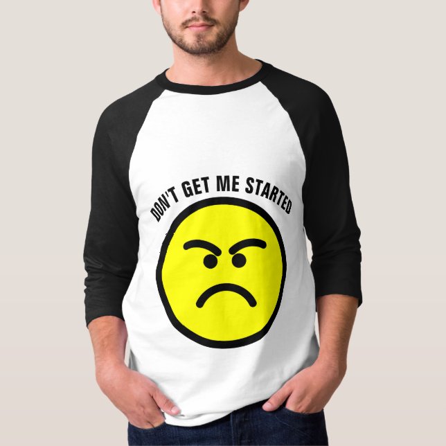 T-shirt FOU T-Shirts, NE ME FAIS PAS COMMENCER (Devant)