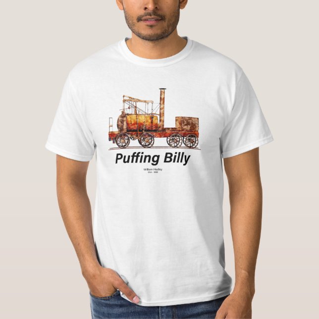 T-shirt Foudre Billy Steam Train Anglais Locomotive (Devant)