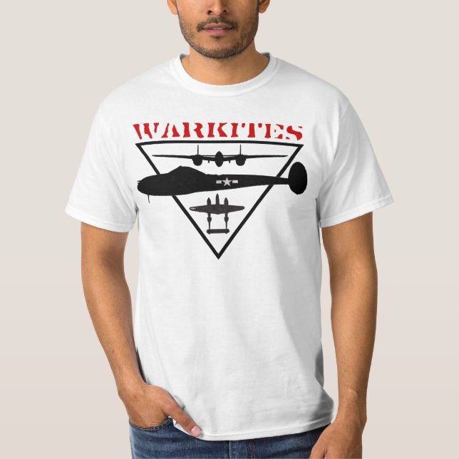T-shirt foudre-warkites p-38 (Devant)